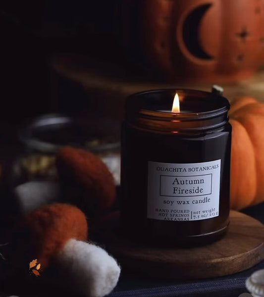 Autumn Fireside Soy Candle | 30 hr burn time